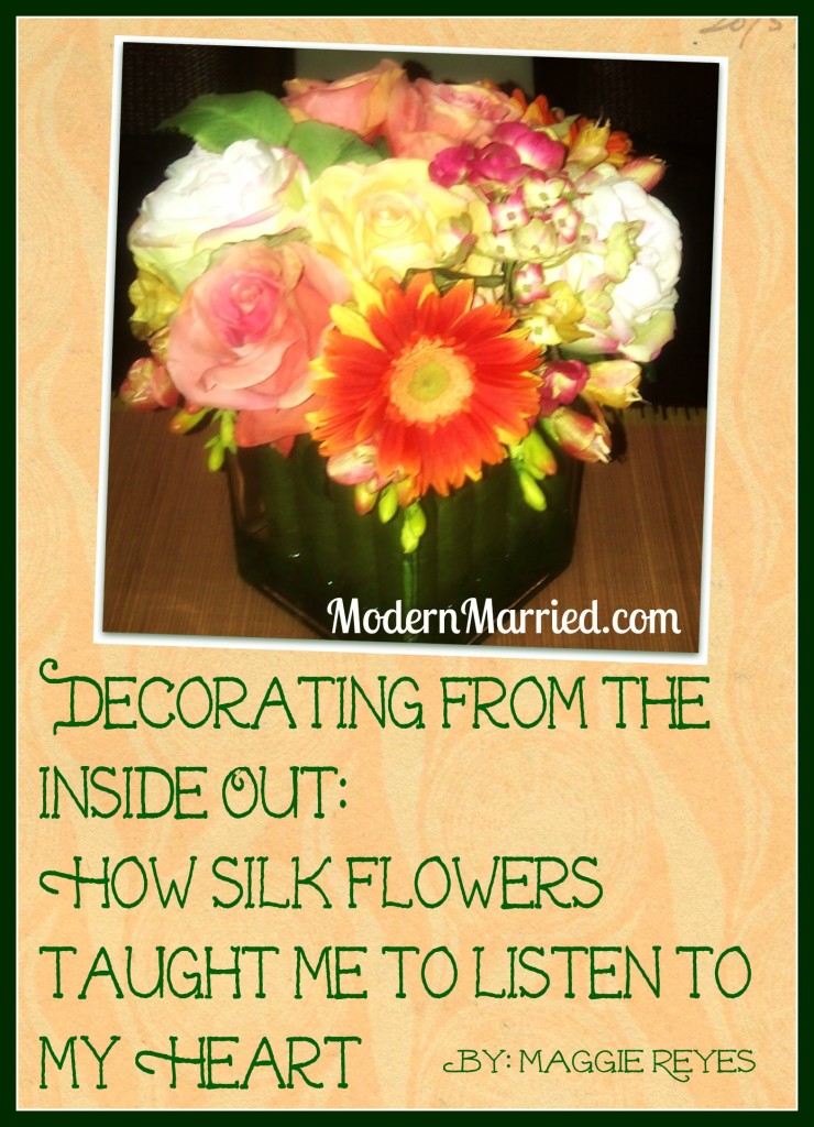 silk flowers, marriage blog