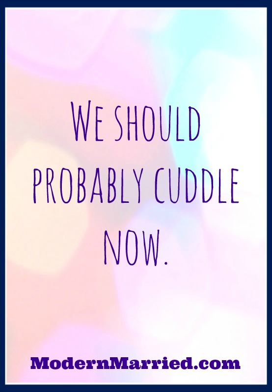 let's cuddle modernmarried.com